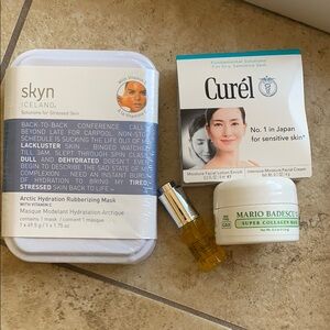 Skyn Iceland Vitamin C Mask - Curel Lotion - Mario Badescu Collagen Mask - Obagi